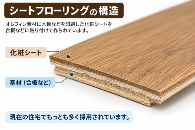 シートフローリングの構造