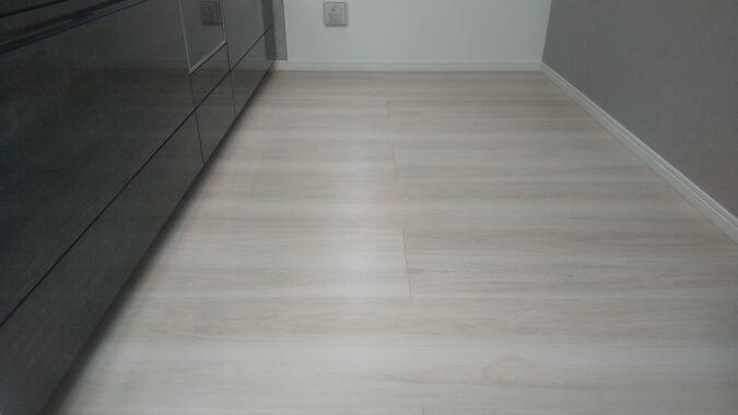 中央区フロアコーティング施工前