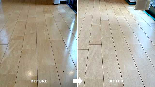 フロアコーティングの下地処理：古いワックス塗膜の剥がし方