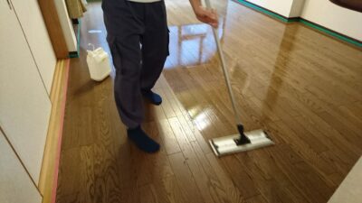 東京都品川区｜犬のいるご家庭のフロアコーティング施工事例