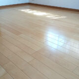 川崎市中原区｜リフォーム（張替え）したフローリングをガラスコーティング（フロアガラスSi）施工