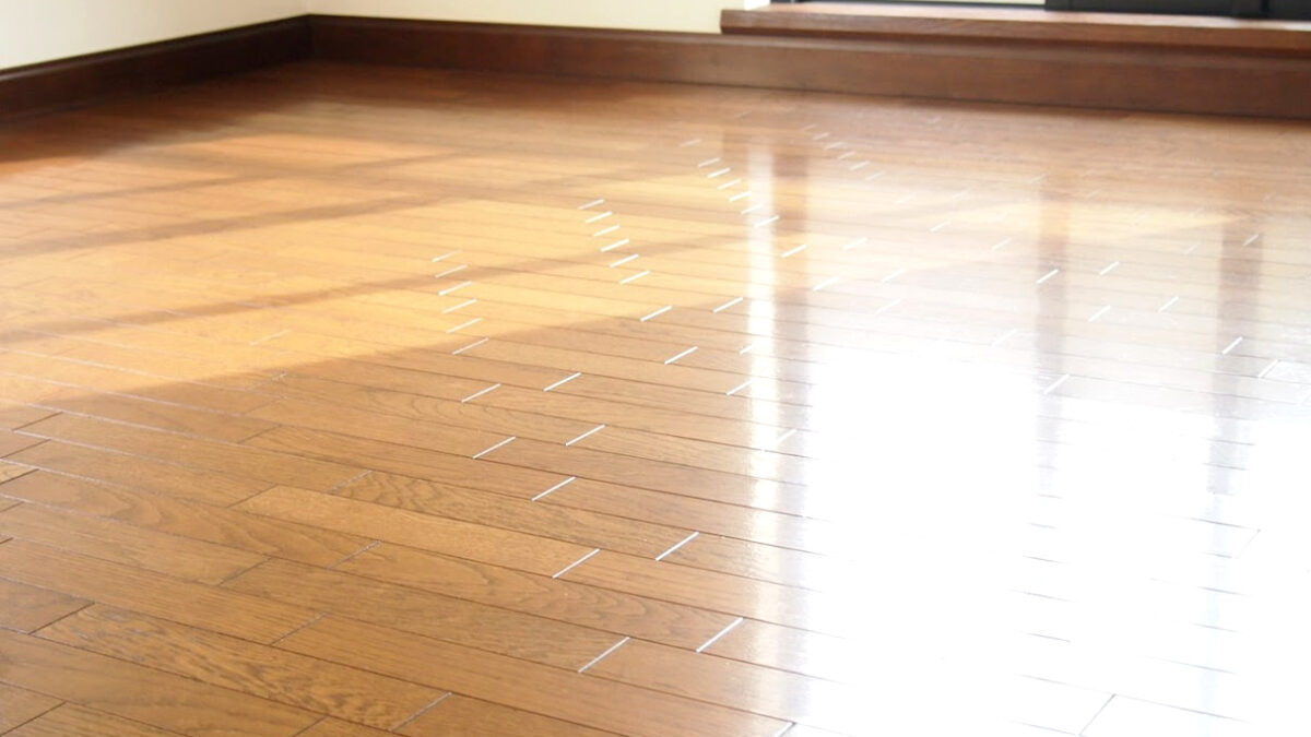 横浜市港北区｜中古一戸建ての環境配慮型ウレタン（フロアプロテクトAP）施工