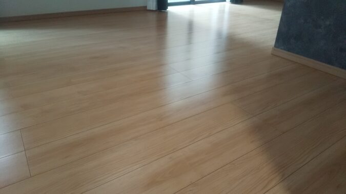 泉区フロアコーティング施工後